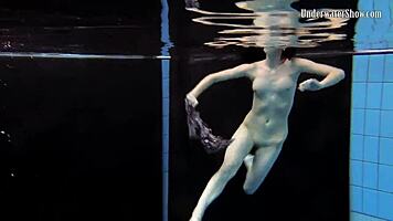 Two Girls Swim and Get Naked on Beach