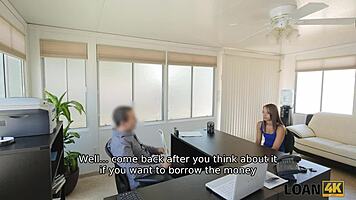 Loan4k office girl gets nailed hard