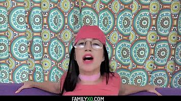 I fucked my stepsister on Halloween, but it was so hard!