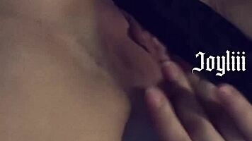 sexting with a fan on snapchat, add me real joyliii, she's moaning nude and submissive 😍