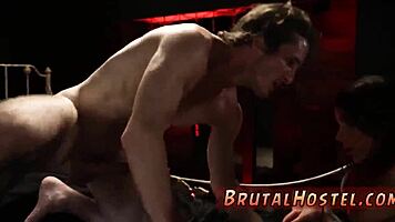 Playing With Her Shaved Muff Makes The Babe Hungry For A Rough Blowjob.