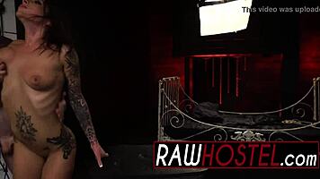 Brunette Teen 18+ Loves ROUGH DEEPTHROAT Action