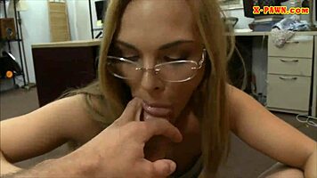 Wow! TIGHT Blonde Babe BANGED Hard by Pawn Keeper!