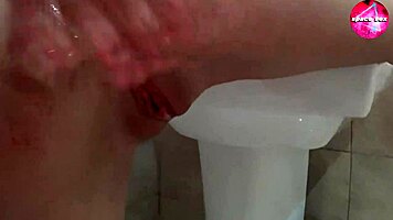 Intense Shower Sex with Deep Blowjob and Doggystyle