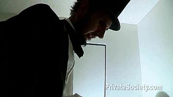 Old Pervert Boss Bends Young Babe Over Doggystyle