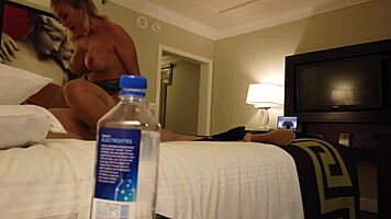 Madelyn Monroe Teasingly Fucks a Stranger in Vegas with Deepthroat and Cowgirl Passion