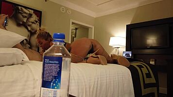 Madelyn Monroe Teasingly Fucks a Stranger in Vegas with Deepthroat and Cowgirl Passion