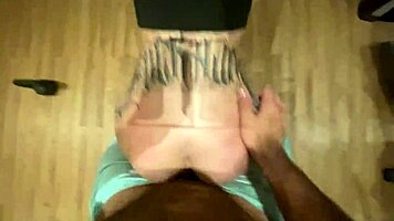 I fucked the redhead hard on all fours in the gym