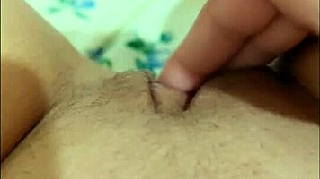 Hairy Pussy Leaks From Long Fingers And Cum