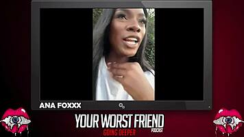 Ana Foxxx's backstage anal casting