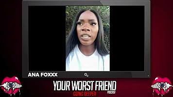 Ana Foxxx's backstage anal casting