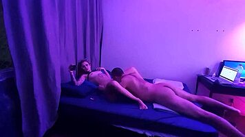 Mr. K and Dracas sharing an intimate moment together.