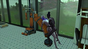 i love these hot milfs with big tits and redheads getting fucked hard in the gym