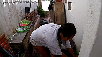 Wow, Check Out That Big Ass Latina Beggar Showing Tits!