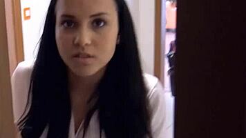 Debt Collector Fixes Her Issues With a Quick Hard Bang!