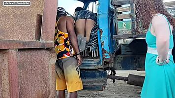 Brunette Licks Hairless Pussy In Explicit Fucking