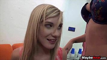 Hot Skinny Blonde Gets Dick In Her Ass, Chloe Dixie!