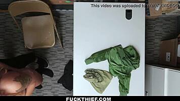 Shoplifting Teen Sucks Big Cock To Avoid Jail