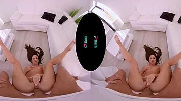 Vinna Reed's tight pussy gets pounded hard in VR!