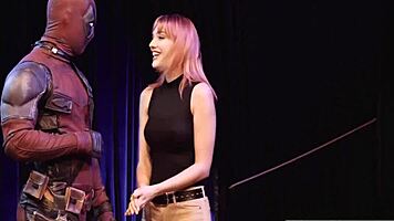 Hey, check out this spidey pool parody where petite brunette kenna james rides in cowgirl, masturbates, and gets fingered with a monster cock cumshot