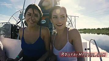 sydney and olivia in pussy rope bondage 😈