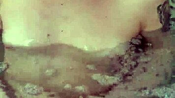 Foursome party in tub with big black cocks and blowjobs