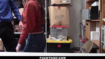 Strict security officer offers thieving teen Kenzi Ryans a way out