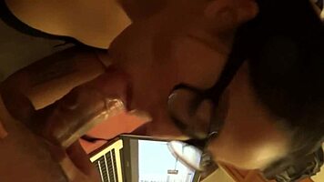 Asian escort teases with steamy blowjob and facial finish