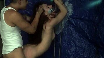 Bed Bondage with Vibrator and Outdoor Feet Play