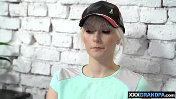 Hot Blonde Teen Melissa Offers Fresh Pussy to Grandpa