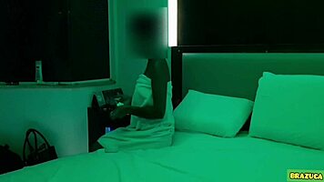 after cumming good, she relaxed listening to music and smoking a cig, cute teen