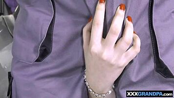 I can't believe how I, Mia Evans, ended up banging the old repairman to clear my debt!