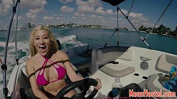 Busty Teen Punished Roughly In Garage With Ballgag And Blowjob Domination.