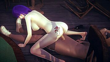 Shogun Raiden gets assfucked hard