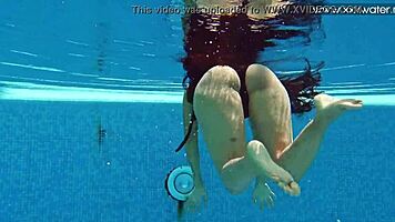 Small Tits Latina Babe Andreina De Luxe Dives Underwater