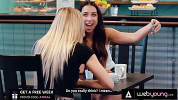 Popular Khloe Kapri Caught Fucking Bestie In Coffee Shop Live Stream