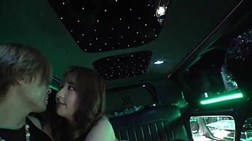 No Bra Busty Babe Sucks and Cums!