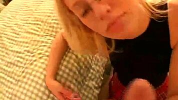 Fucking lesbian bestie in kitchen