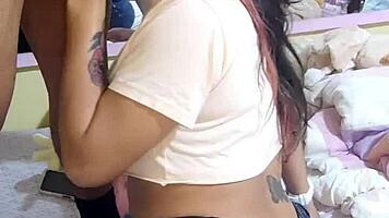 Peruvian Maid's Big Ass Fetish Grabbed Hard By Wrestling Fan