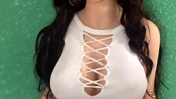 tiny sex doll donna with big tits and ass ready for fun