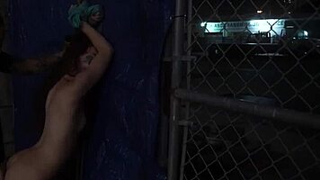 rough handjob compilation turns into outdoor public fuck with anya