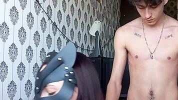 Young teen students fuck on camera in detailed sex scene