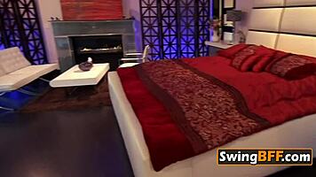 We are bisexual swingers kissing and having softcore sex