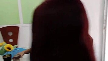 Colombian blonde in cowgirl creampie, homemade hardcore with latina amateurs