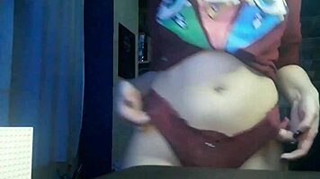 sexy girl in cosplay costume with big ass and toys