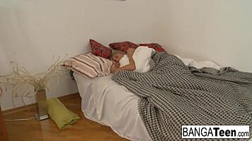 Tan blonde teen 18+ craving cum all over her pretty face! 😜