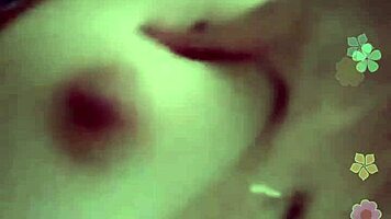 Indian beauty broadcasts live, massaging big tits on webcam