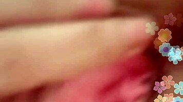 Indian beauty broadcasts live, massaging big tits on webcam