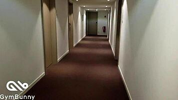 Steamy hotelfuck right after a spicy photoshoot session