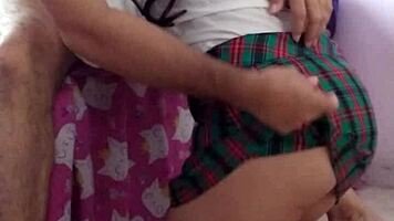 amateur mexican student rides professor's ass after school